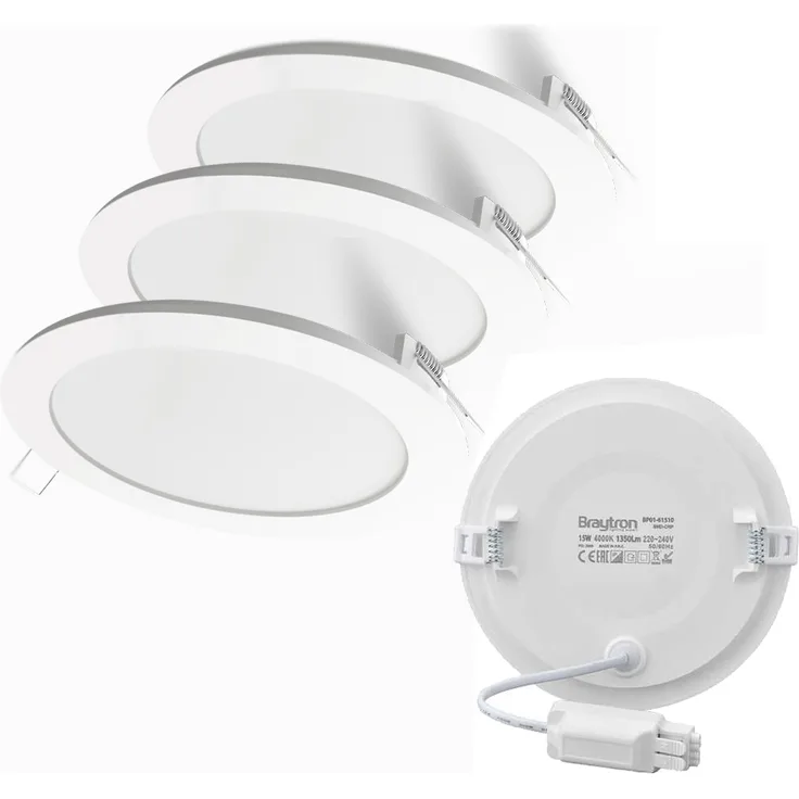 18W LED Panel Ultra Slim PLUS Einbauleuchte | 1440 Lumen | Rund Ø 22,5 cm kaltweiß (6400K)
