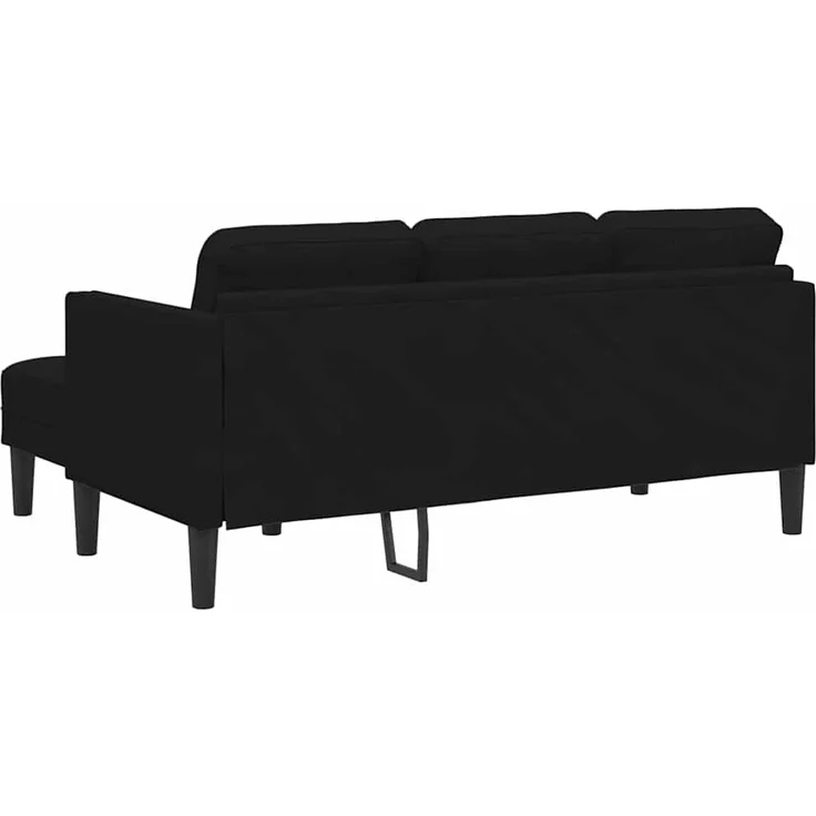 vidaXL Sofa Set mit Kissen Schwarz Polyester 42001931 – Bild 5