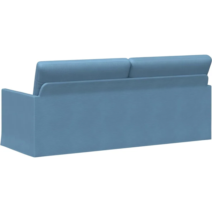 vidaXL 3-Sitzer Sofa Blau 190 x 81 x 82 cm Cordstoff 42041136 – Bild 4