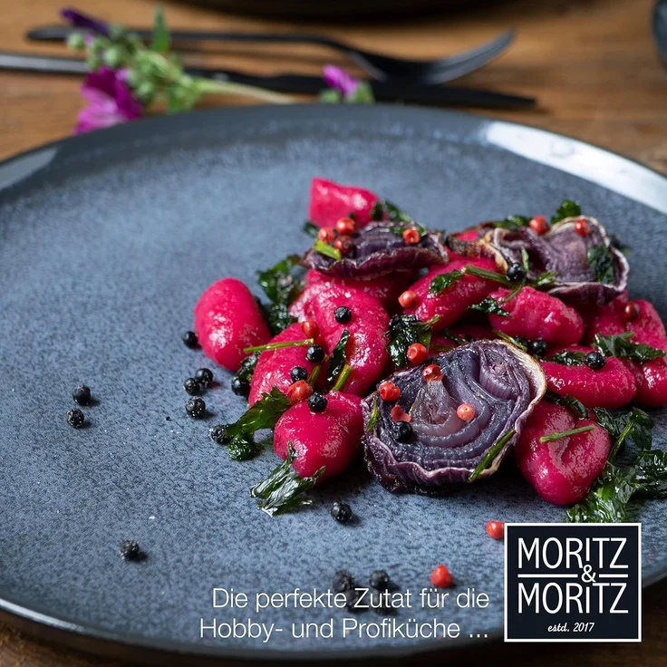 Moritz & Moritz VIDA Geschirrset 12 Personen Blau 36-tlg. - Modernes Porzellan Geschirr Set - Kratz-, Mikrowellen- & Spülmaschinenfest, Essgeschirr, Tafelservice, Kombiservice 12 Personen – Bild 4