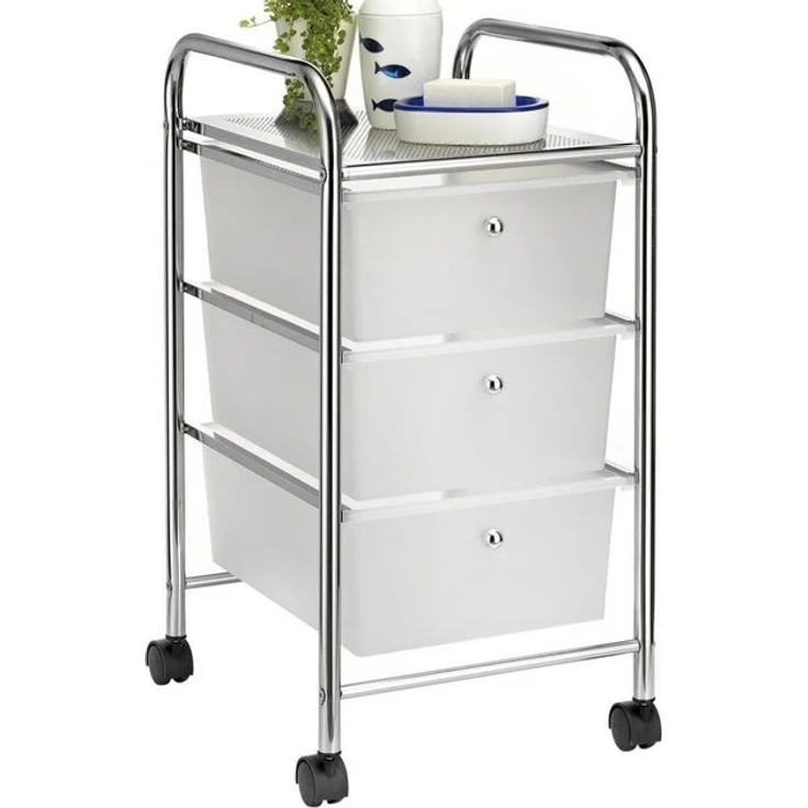 IDIMEX Beistellwagen GINA, Rollcontainer Rollwagen Friseur Kosmetik Badregal mit 3 Schubladen – Bild 4