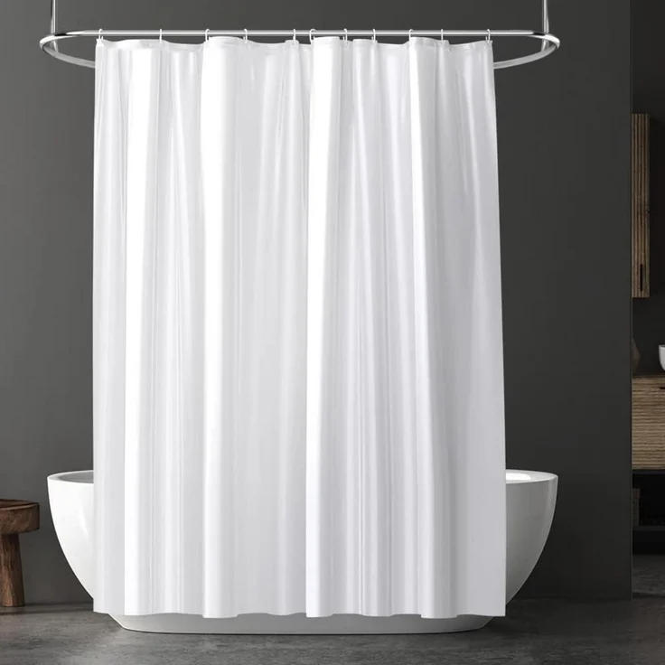 Duschvorhang Anti-schimmel Wasserdicht PEVA 180x180 cm mit 12 – Bild 1