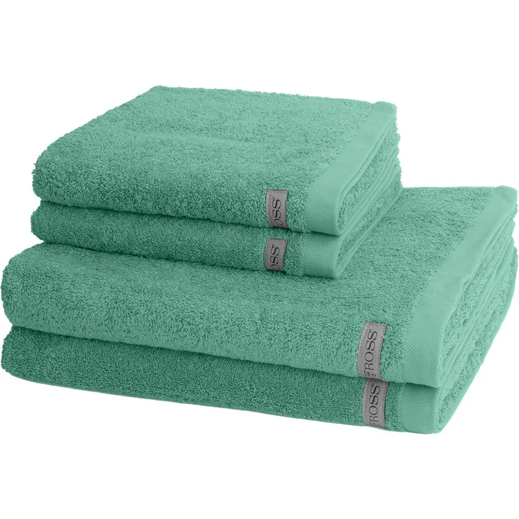 Ross Sinfonie 4 tlg. Frottier-Set - 2 X Handtuch (50 X 100cm) und 2 X Duschtuch (70 X 140cm) - 500 g/m2 - Karibik