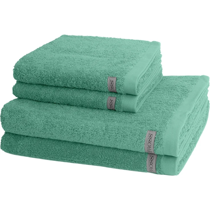 Ross Sinfonie 4 tlg. Frottier-Set - 2 X Handtuch (50 X 100cm) und 2 X Duschtuch (70 X 140cm) - 500 g/m2 - Karibik