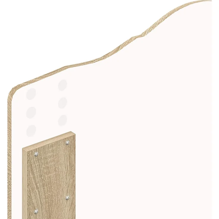 vidaXL Bettrahmen Sonoma-Eiche 75 x 190 cm Massives Kiefernholz 3412963 – Bild 10