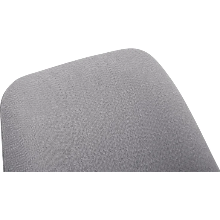 Besucherstuhl LAGOS - Stoff Grau 48x55x84 cm Hellbraun | Besucherstühle Konferenzstuhl Wartezimmerstuhl Bürostühle Bürostuhl Konferenzraum Wartezimmer – Bild 4