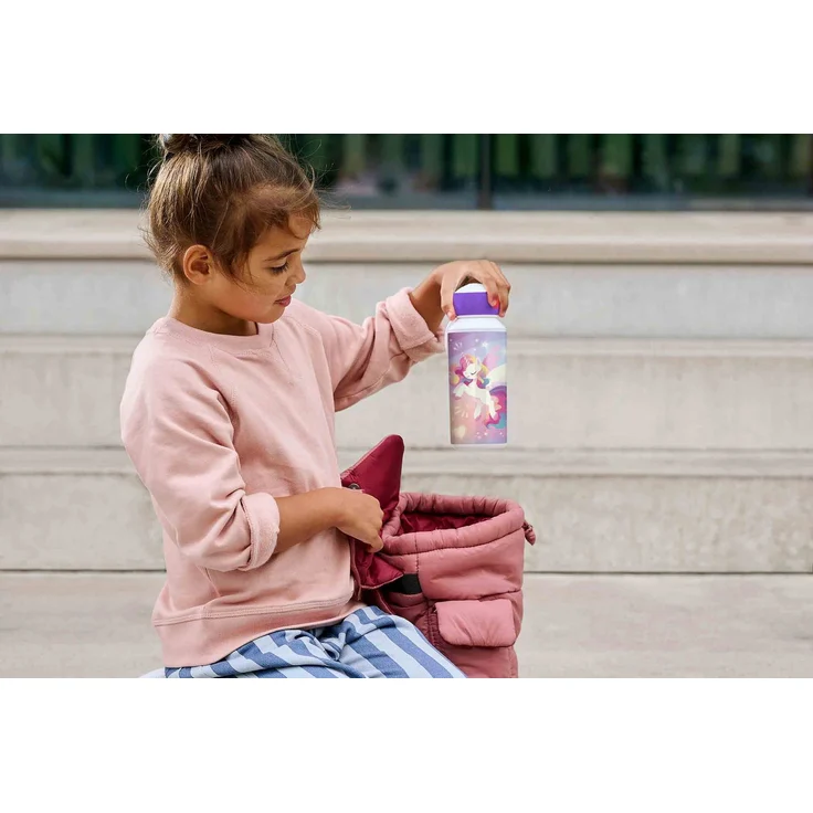 Mepal 'Campus' Lunch-Set mit Pop-up Trinkflasche & Lunch Box, Kunststoff Cool Blue / Cool Mint, 400 ml / 750 ml – Bild 4