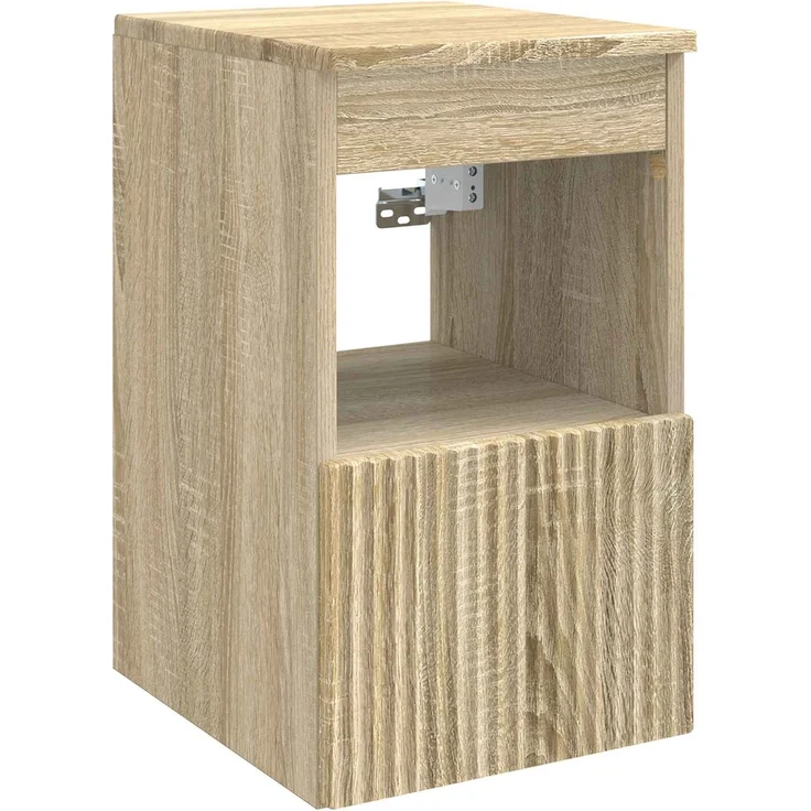 vidaXL Wandmontiertes Badezimmerschrank-Set 3 stk. Sonoma-Eiche 3405619 – Bild 6