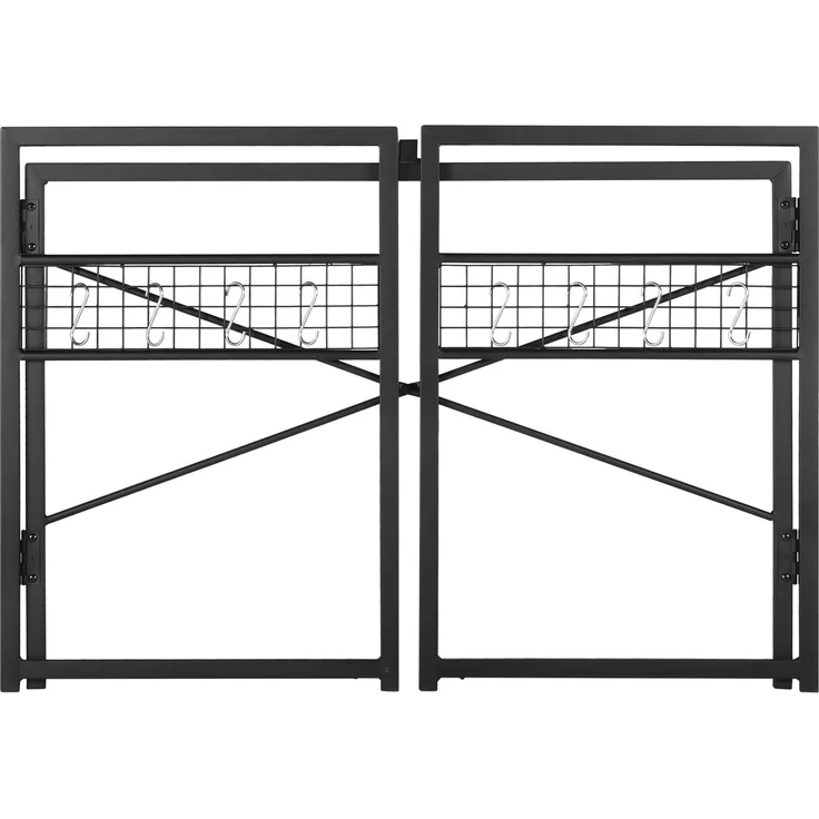 FurnitureR Faltbarer Schreibtisch 100 x 50 x 75 cm – Computertisch mit Metallrahmen & MDF-Holzplatte – Klappbarer Arbeitstisch für Home Office, Gaming & Studium – Industrial Design (Vintage) – Bild 5