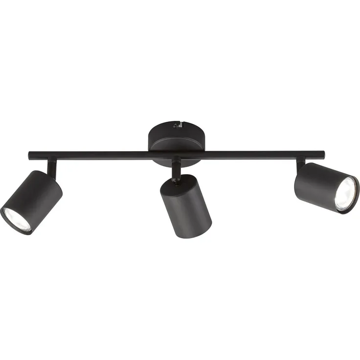 Fischer & Honsel 21130 LED Deckenleuchte Vano 3-flammig Schwarz GU10