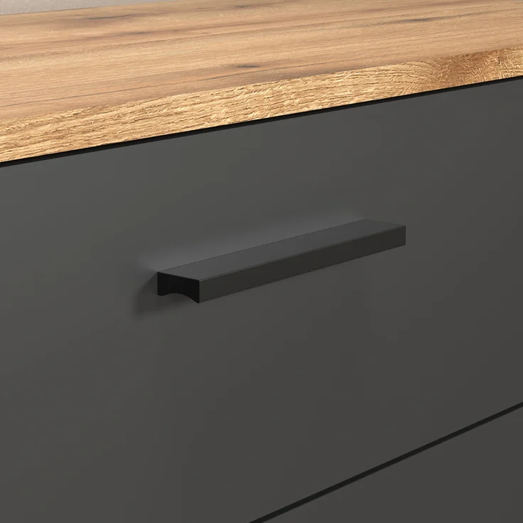 Kommode Esteban in grau und Eiche Evoke 80 cm – Bild 11
