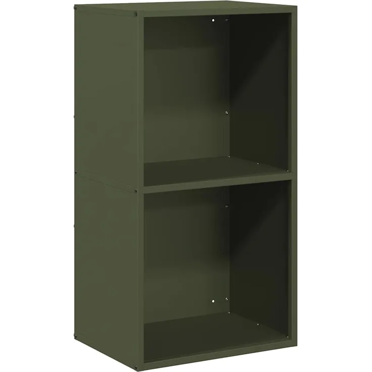 vidaXL Brennholzregal Olivgrün 40x30x75 cm Kaltgewalzter Stahl 864194