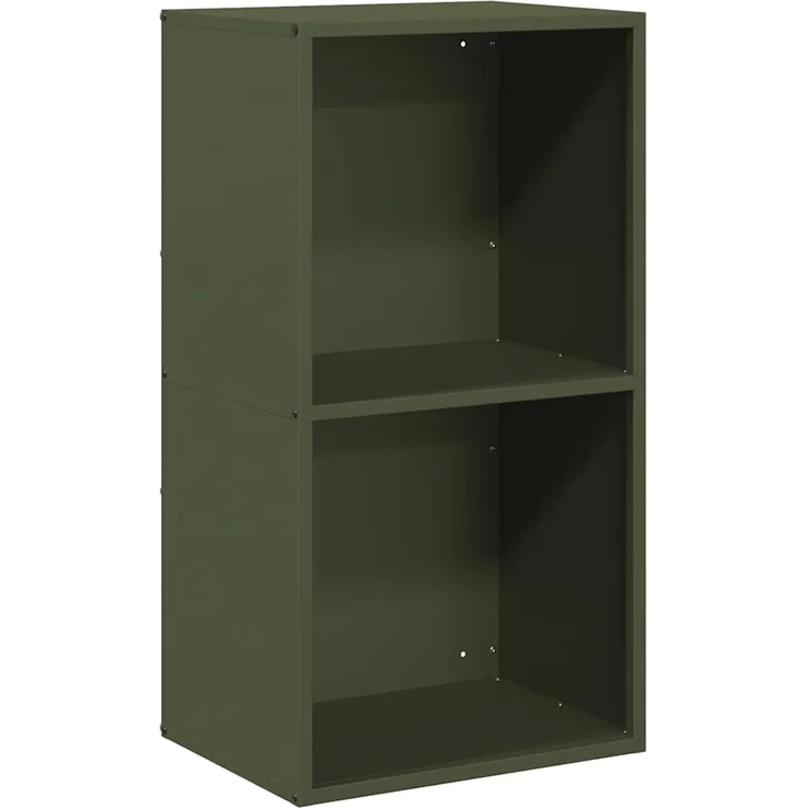 vidaXL Brennholzregal Olivgrün 40x30x75 cm Kaltgewalzter Stahl 864194 – Bild 1