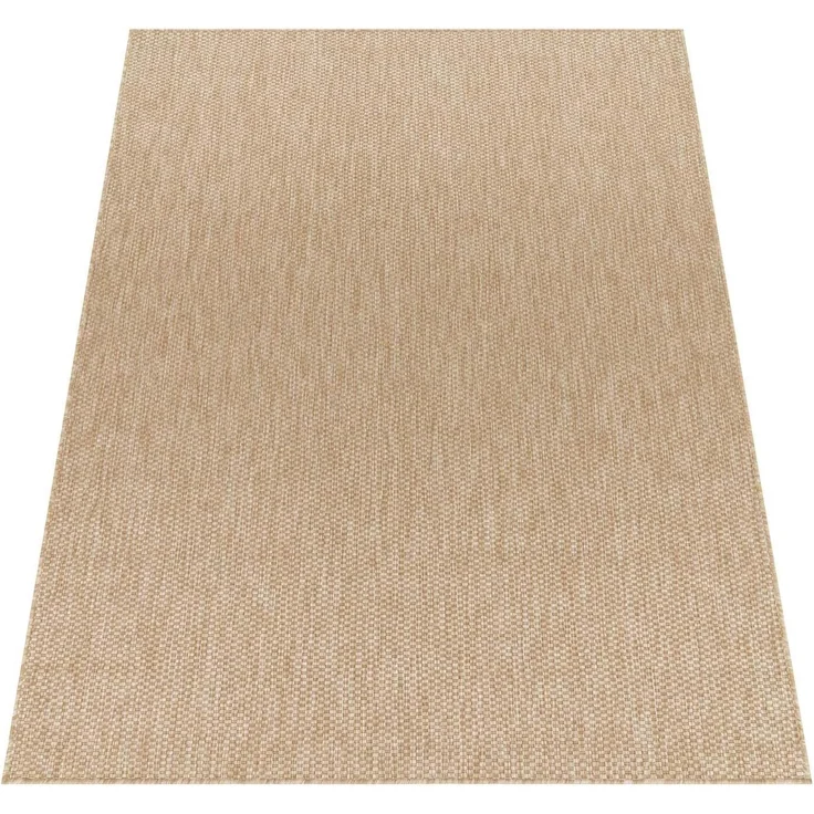 In & Outdoor Teppich Wetterfest Wohnzimmer Balkon Küchenteppich Terrassenteppich Flachgewebe Sisaloptik Meliert Einfarbig natur beige 300x400 cm – Bild 5