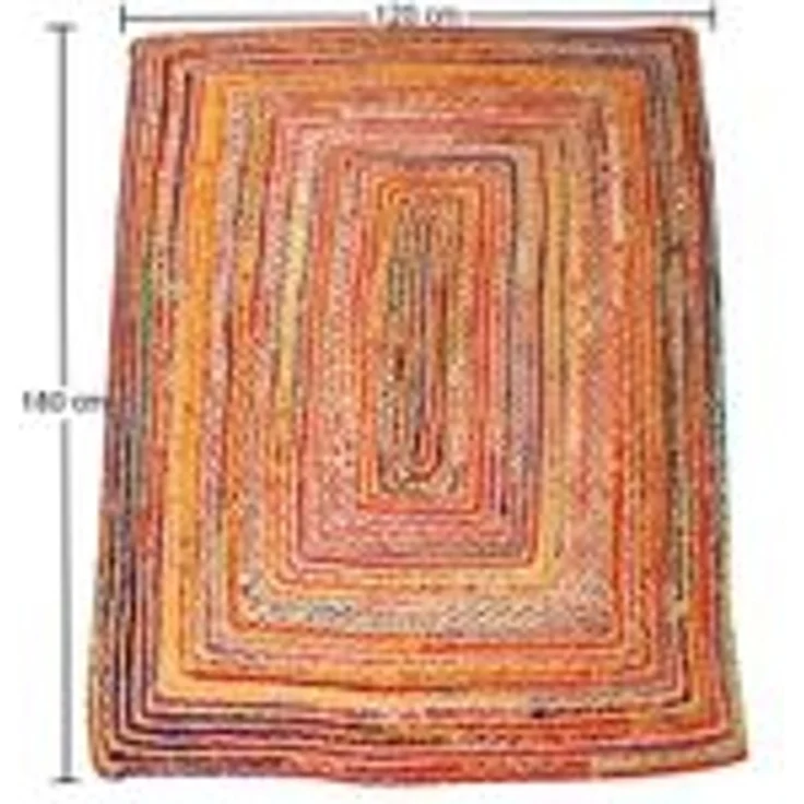 Jute Teppich Esha bunt 60x110 cm – Bild 6