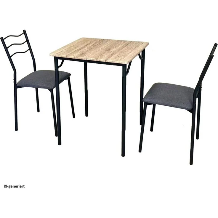 HTI-Living Essgruppe Essgruppe Thora 3-teilig Tischplatte San Remo, (Set, 3-tlg, 1 Tisch, 2 Stühle) – Bild 3