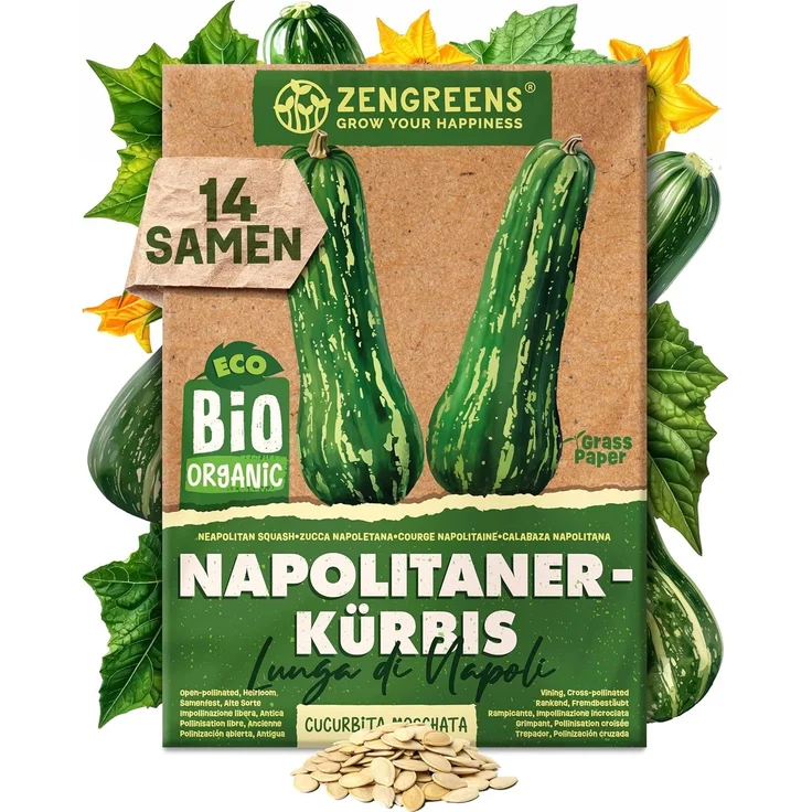ZenGreens® - Bio Kürbissamen im 12er Set - 12 Kürbis Samen für den einfachen Anbau im Garten, Balkon oder Hochbeet - Pflanzensamen - Saatgut – Bild 16