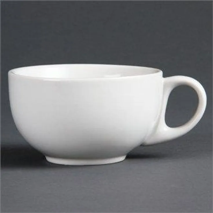 Olympia CB462 Cappuccino Tasse, weiß (12 Stück)