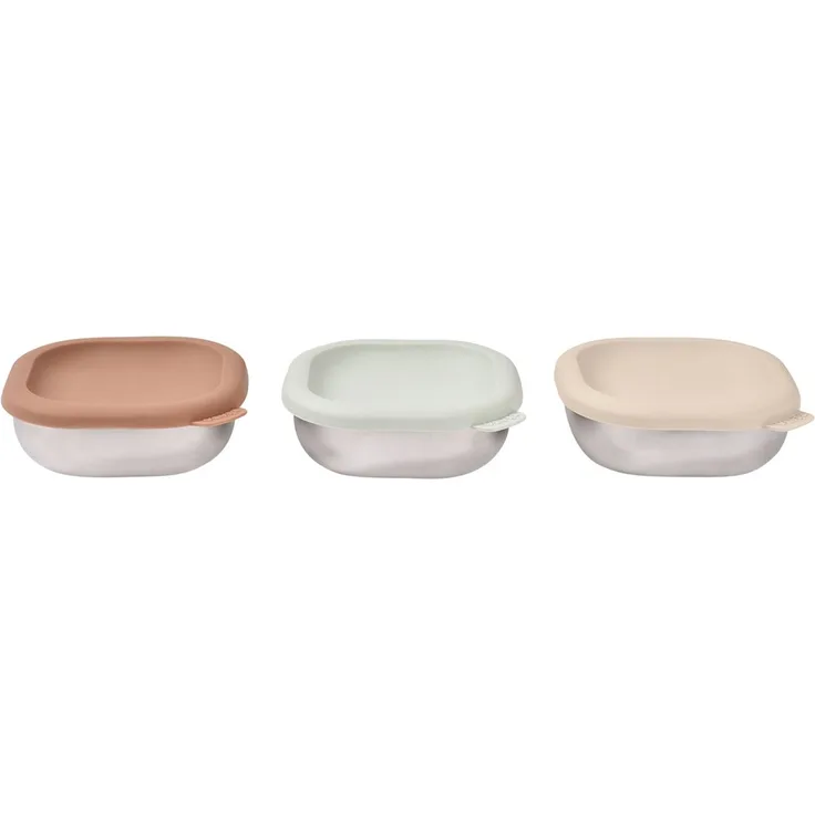 Beaba Edelstahl Snackboxen - Multi Use X3 - Natura