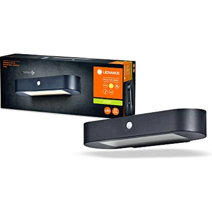 LEDVANCE ENDURA Style Oval Solar-Wandleuchte, warmweißes Licht (3000K), integrierter Sensor, IP44, schwarz – Bild 4