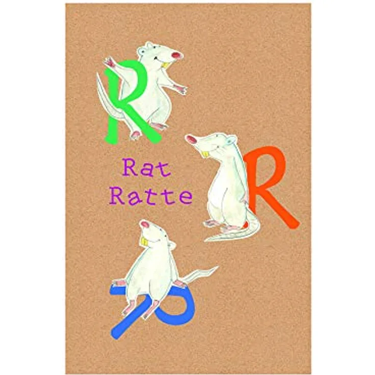 Komar ABC Animal R Wandbild, Poster für Kinderzimmer und Wohnzimmer, Hochwertiger Kunstdruck 30 x 40 cm, ohne Rahmen, Made in Germany, Lichtbeständig und PVC-frei