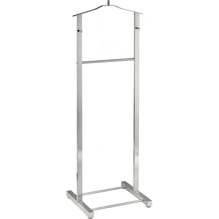 XORA 'GREGOR' Herrendiener Edelstahl gebürstet edelstahl, 44.5 x 35.5 x 123.5 cm, Füße höhenverstellbar