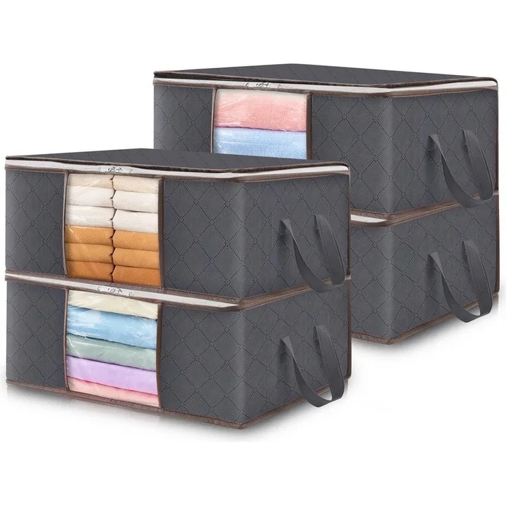 Lifewit Aufbewahrungsdose Aufbewahrungstasche mit Deckel, Kleiderschrank Organizer (4 St)