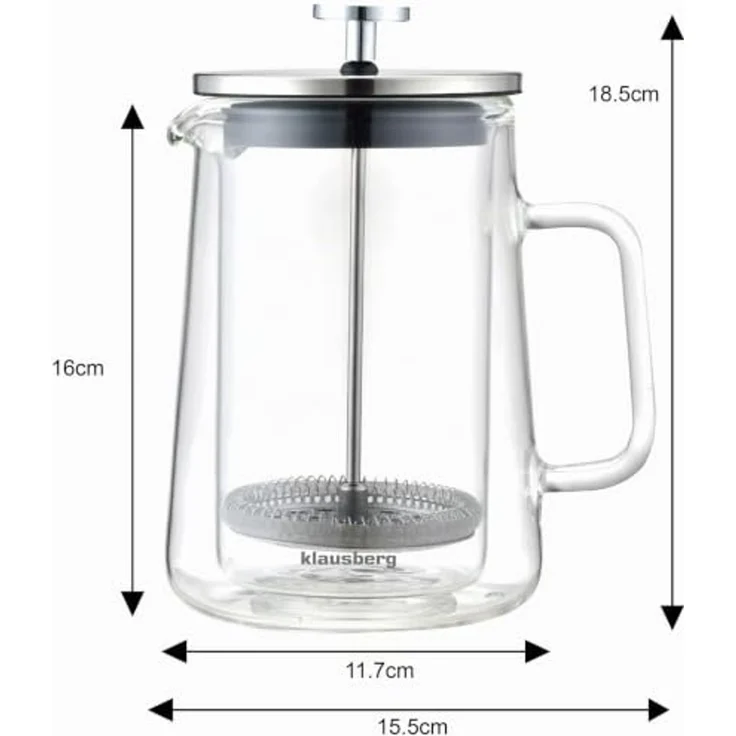 Klausberg Klausberg Kaffee-/Teebereiter 0,60l French Press KB7685 – Bild 5