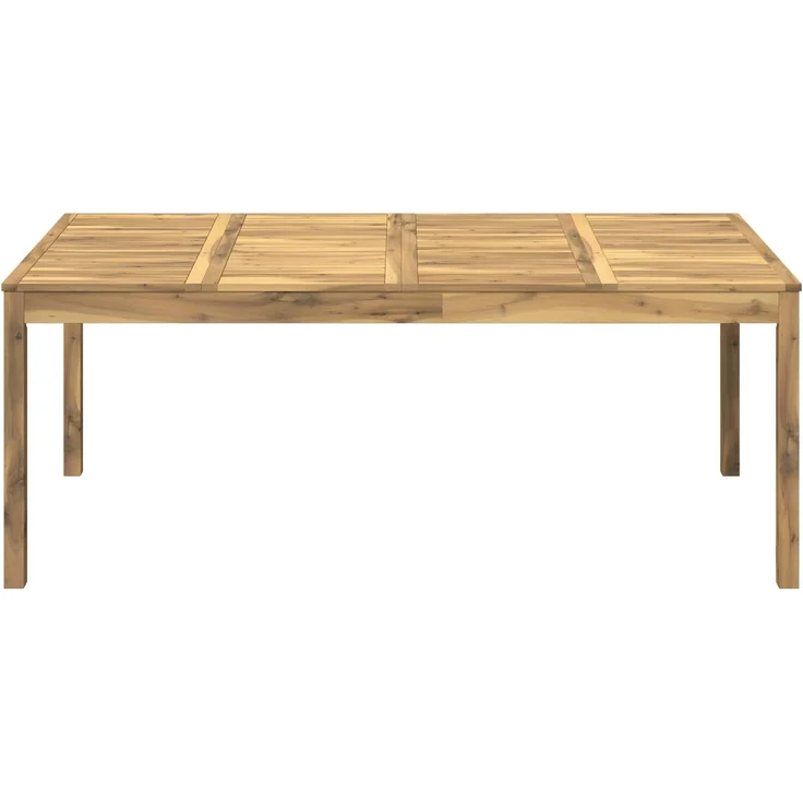 vidaXL Gartentisch LAREN Weiß gewaschen 196 x 100,5 x 75 cm 901717 – Bild 3