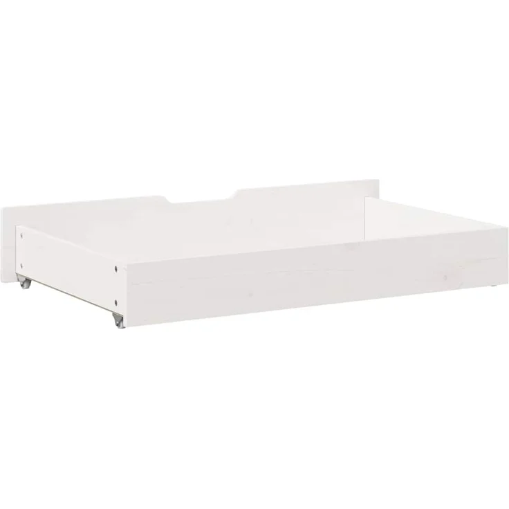 vidaXL Bettschubladen 2 Stk. Weiß 95x55x17 cm Massivholz Kiefer 850921 – Bild 6