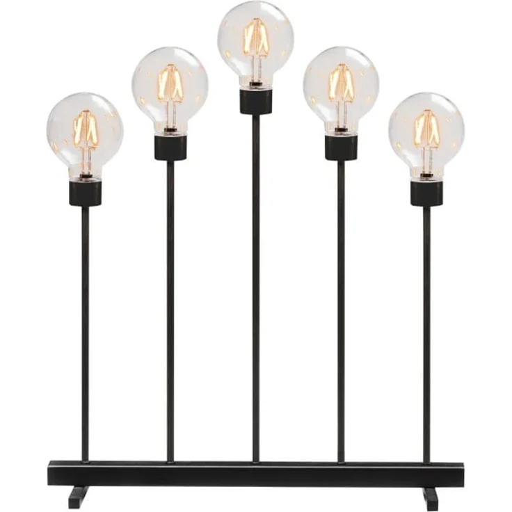 Konstsmide LED Leuchte gebogen dimmbar 5 runde Globes & 10 Dioden bernstein – Bild 3