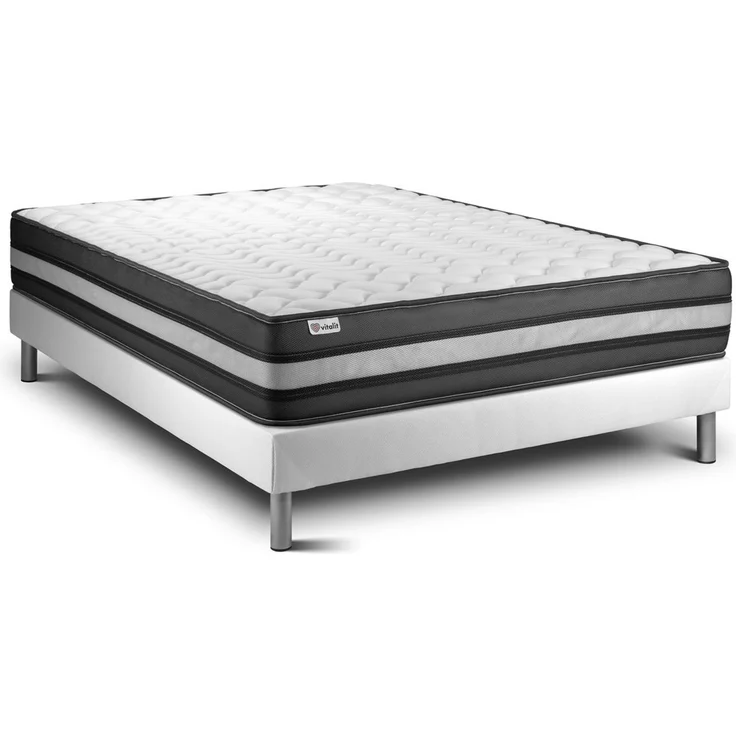 Matratzenset VITAL POWER ZEN 160 x 220 cm Bettrahmen Kit weiß – Bild 2