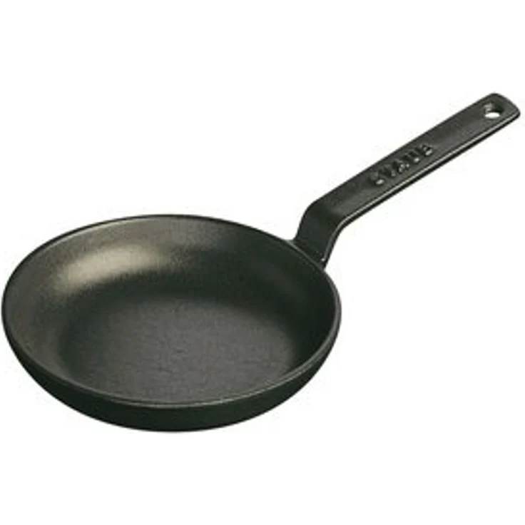 Staub Pans Mini Bratpfanne 12 cm, Gusseisen, Schwarz – Bild 5