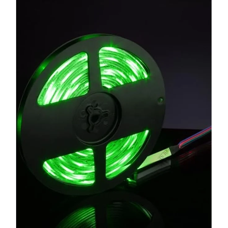 EAXUS LED Stripe - IP65 Wasserfeste LED Lichterkette. RGB Bunt, Licht Band, 4 Farbwechselprogramme, Dimmfunktion, Fernbedienung – Bild 4