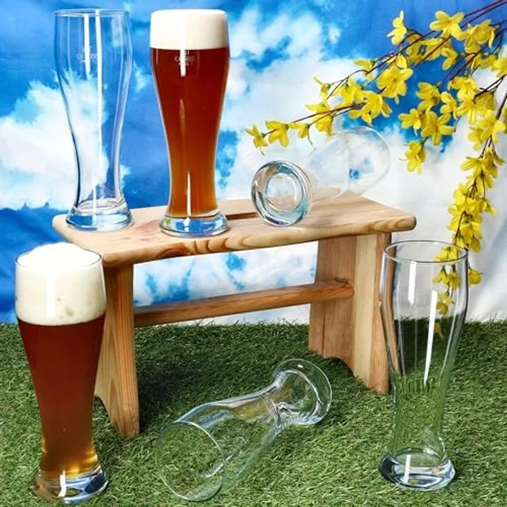 MamboCat Bierglas MamboCat 12x Sepp Weizenbiergläser Set 0,5 L geeicht Klarglas Weißbier, Glas – Bild 5