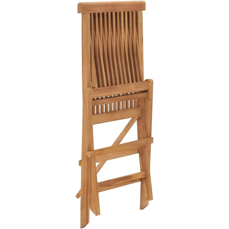 vidaXL Klappbare Gartenstühle 6 Stk. Massivholz Teak 3096591 – Bild 7