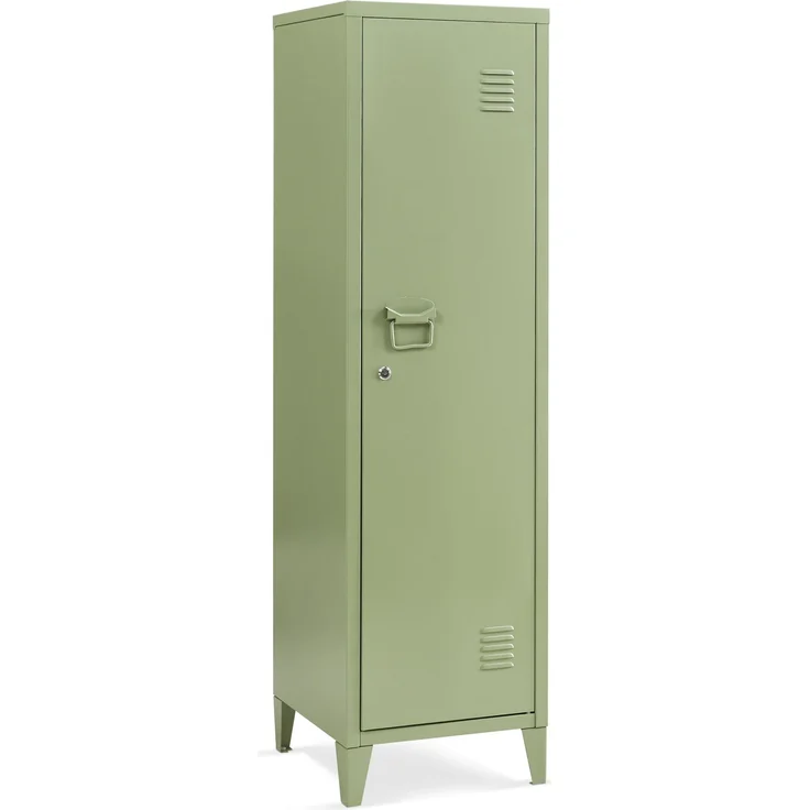 Einzelspind Kurikka 137x38x38 cm Olivgrün [en. casa] – Bild 4