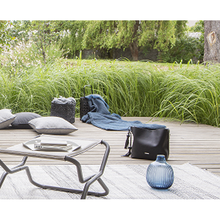 Lafuma Decke SELENE PLAID XXL Blau 150 x 200 kuschelig – Bild 4