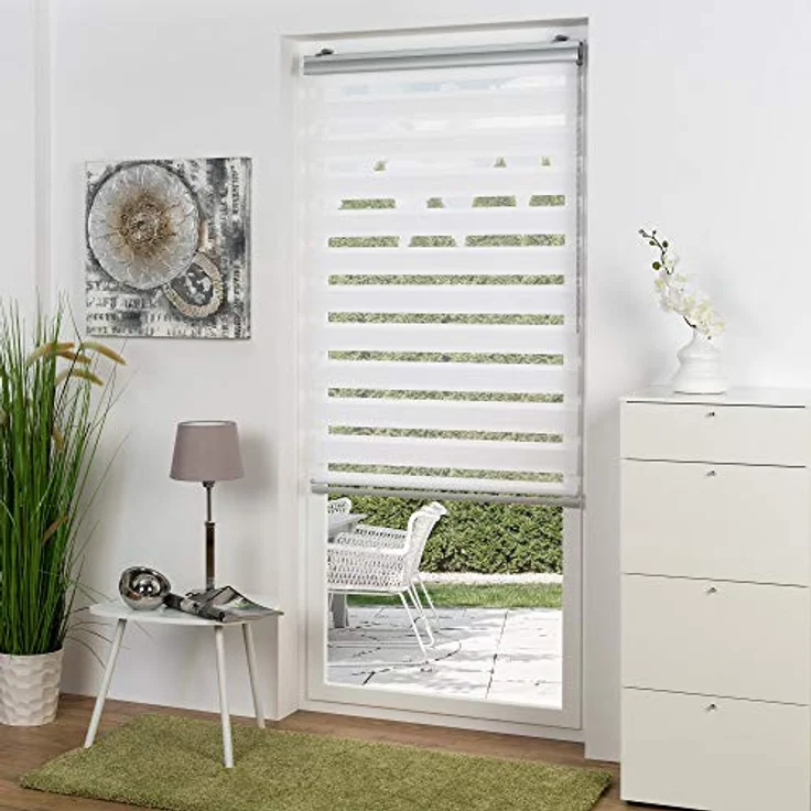 Sol Royal SolDecor DK9 Kassetten-Doppelrollo Weiß, 160x60 cm – Bild 5
