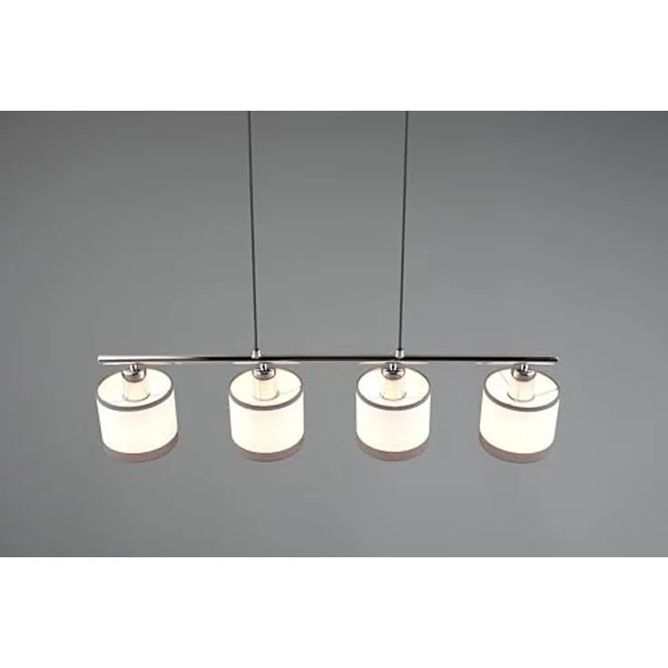 Reality Pendelleuchte Davos, 4-flammig in Chrom, 75 cm x 12 cm, elegantes Design mit zylindrischen Formen – Bild 4