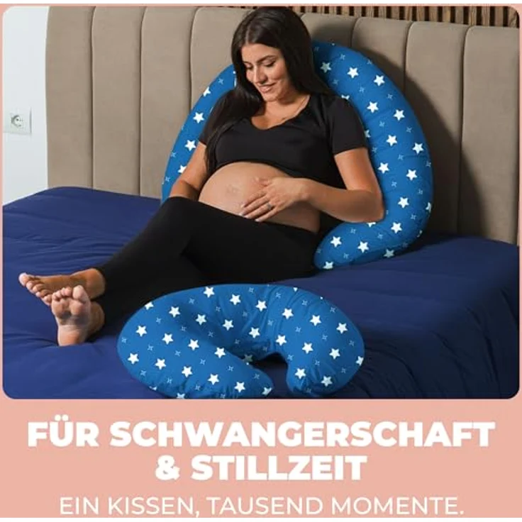 Stillkissen Schwangerschaftskissen XXL 200x70cm Lagerungskissen für Baby/Erwachsene Kissen für Schwangere Seitenschläferkissen mit Bezug aus Baumwolle Ergonomisch & Multifunktional 100% Waschbar – Bild 7