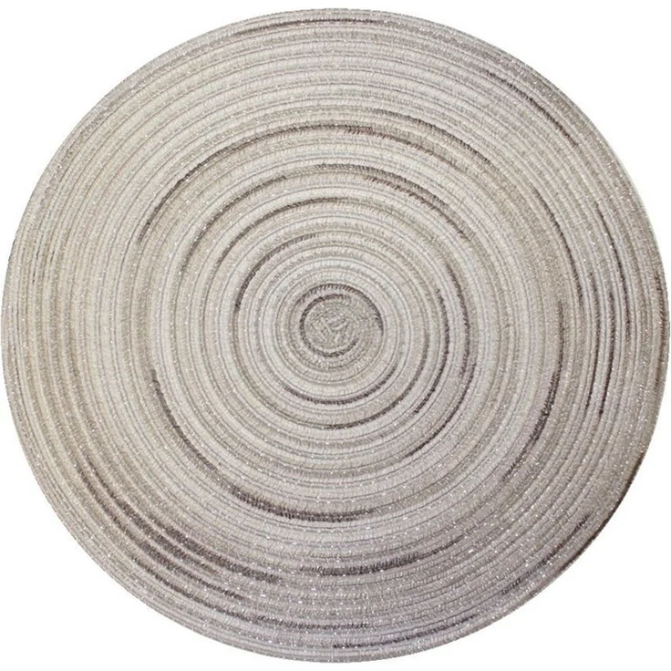 Haus und Deko Platzset Platzset rund ca. 40 cm rund waschbar Tischset Untersetzer Bast melier, (1-St) – Bild 1