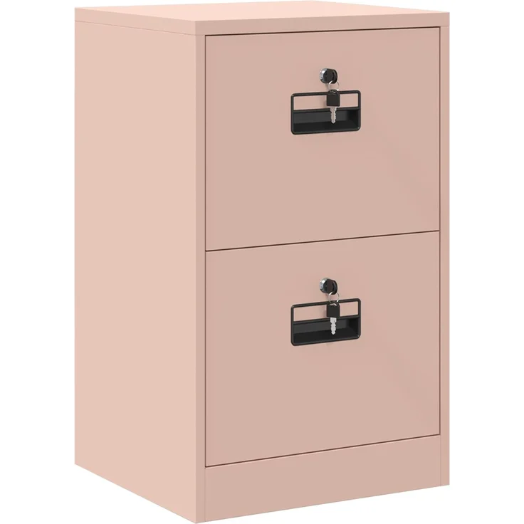 vidaXL Aktenschrank Rosa 45,5 x 42 x 74,5 cm Kaltgewalzter Stahl 891611 – Bild 2