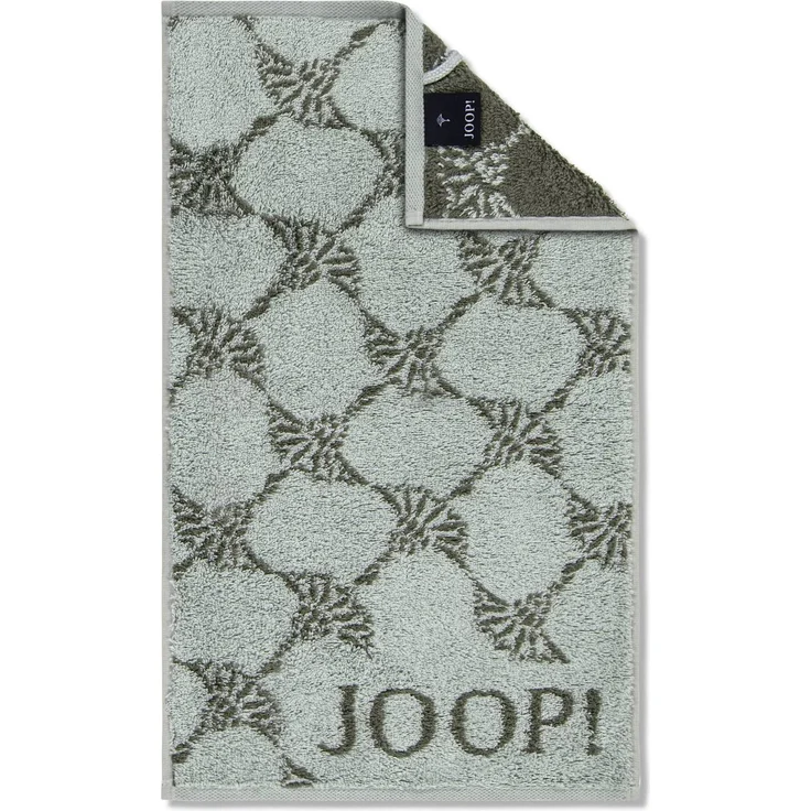 JOOP! Gästetuch Classic Frottierkollektion, 3er Pack - Walkfrottier Salbei Cornflower 30x50cm – Bild 2