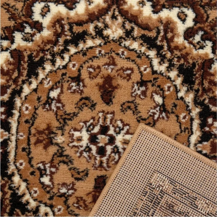 Vimoda Orientteppich Klassich Orientalisch Vintage Wohnzimmerteppich, rechteckig, Höhe: 6 mm, mit Kunstvollem, Klassisch, mit Bordüre, Läufer Wohnzimmer – Bild 3