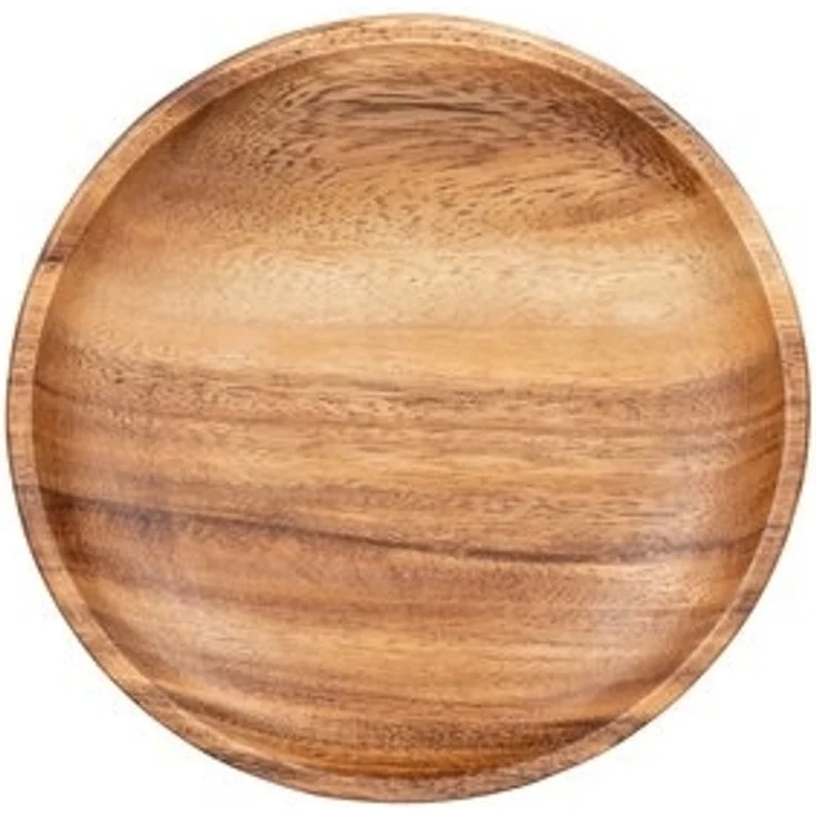 Levandeo® Dekoteller, Runder Teller Akazie Ø15cm Holzteller Snackteller Dekoteller Deko – Bild 6