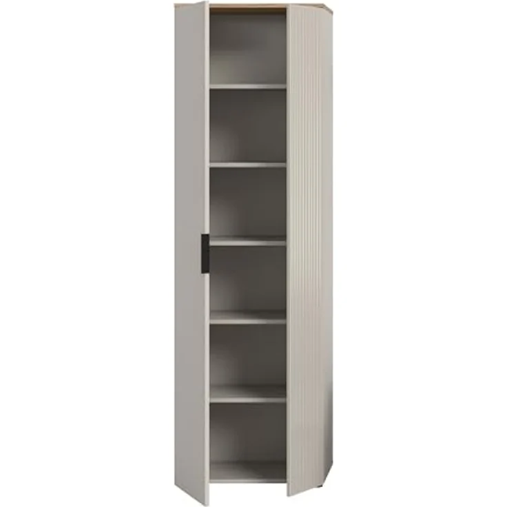Garderobenschrank >Slide< in kaschmir - 60x195x36cm (BxHxT) – Bild 5