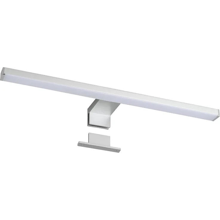 SEBSON Spiegelleuchte LED Spiegellampe Bad 40cm mit Touch Schalter & Stecker 8W 550lm 4000K, LED integriert, neutralweiß, Aufbauleuchte + Klemmleuchte, Touchfunktion, Netzstecker, IP44