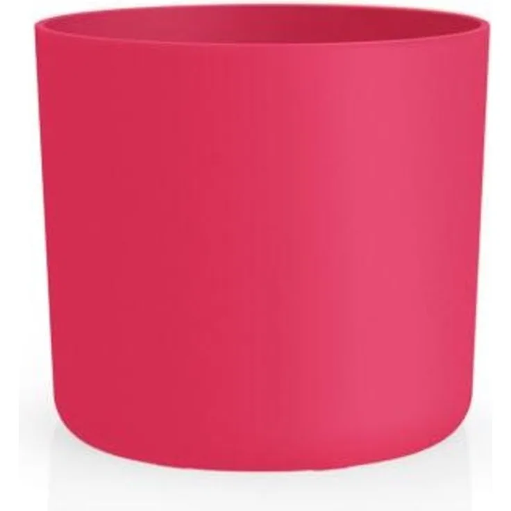 Pflanzgefäß LORA Ø14 cm rund aus Kunststoff moderner Blumentopf für Wohnraum Balkon Terrasse und Garten dekorativ und vielseitig