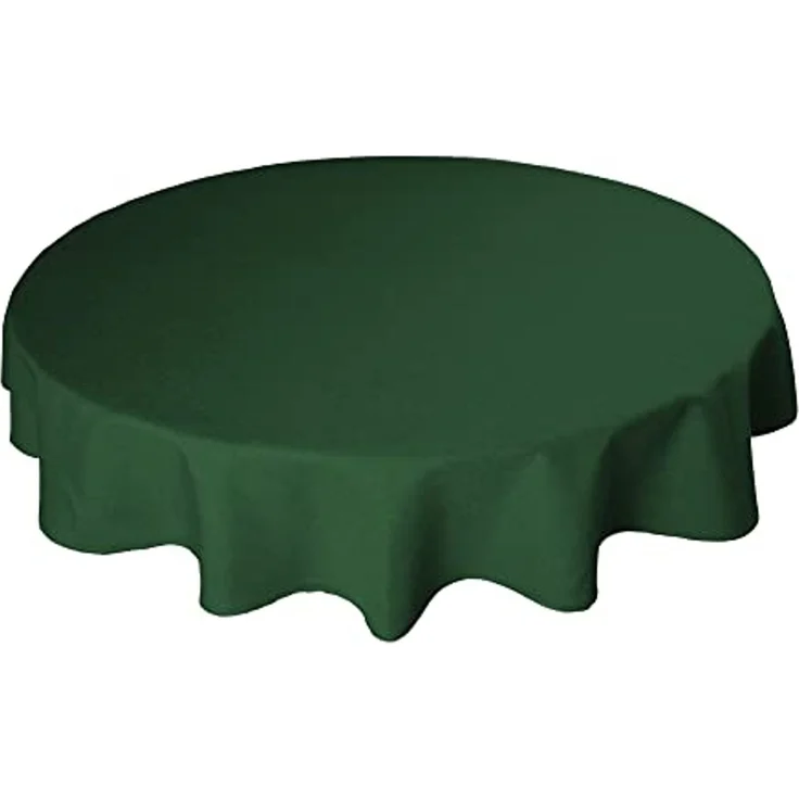 Haus und Deko Tischdecke Tischdecke rund 220 cm Ø beschichtet Leinenoptik wasserabweisend Lotus (1-tlg) – Bild 5